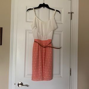 Maurices pink and white dress